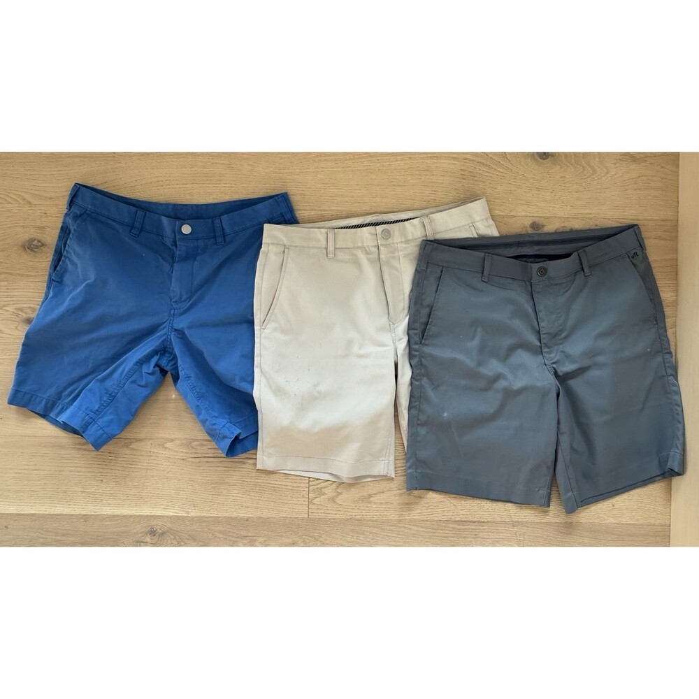 Bonobos Mens Golf Chino Shorts Gray Blue Beige Khaki 34 33 Stretch Cotton Casual